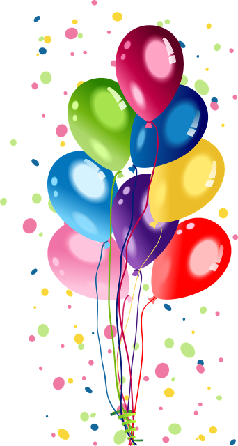 Balloons and Confetti