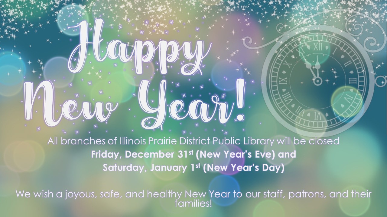 Announcement of New Year's Eve and New Year's Day closure for all IPDPL branches.