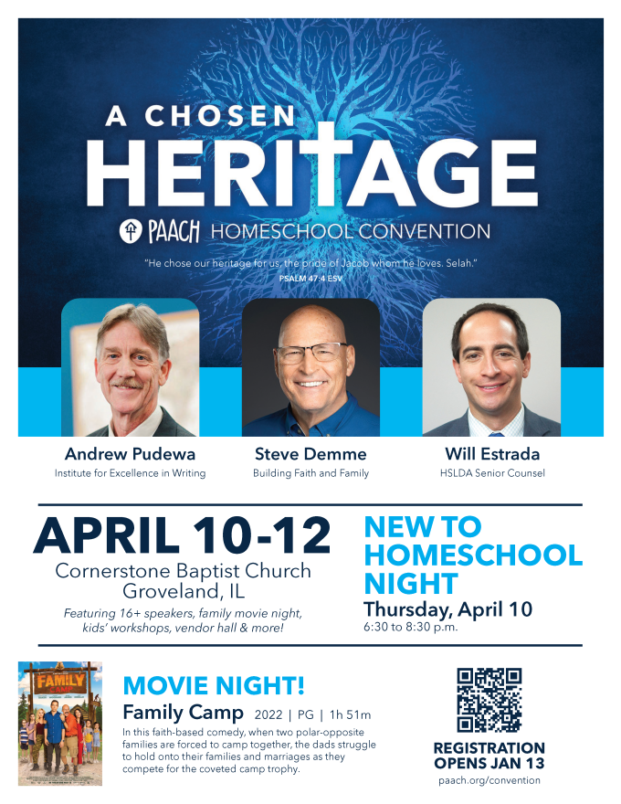 Flyer for the PAACH Homeschool Convention