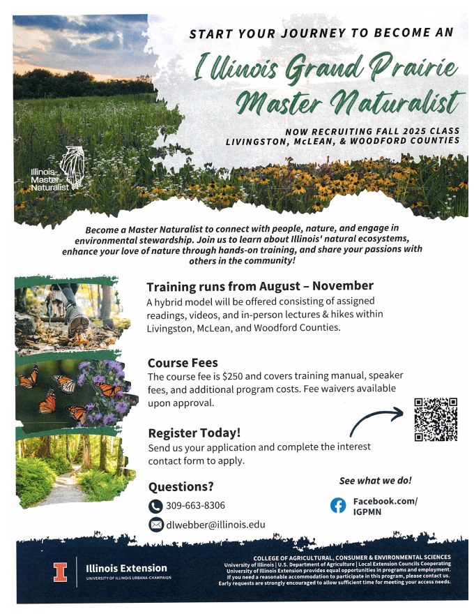 Flyer for Grand Prairie Master Naturalist