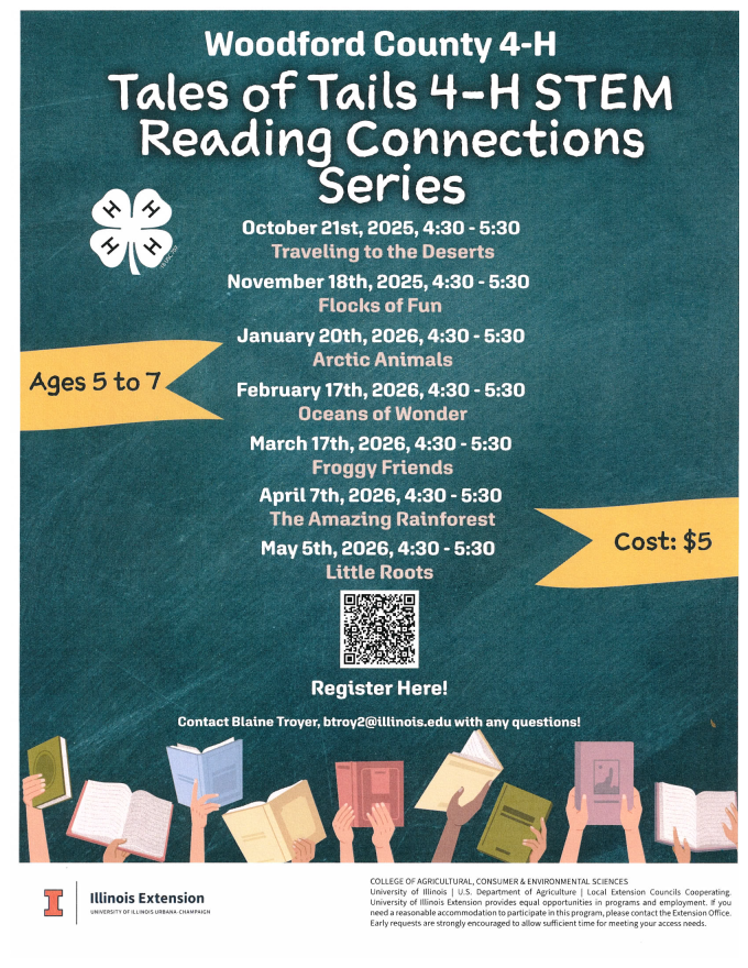 Flyer for 4-H Tales of Tails STEM