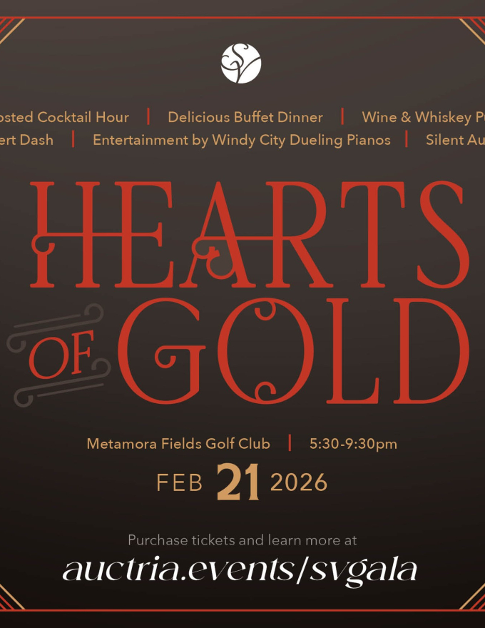 Flyer for Hearts of Gold Gala