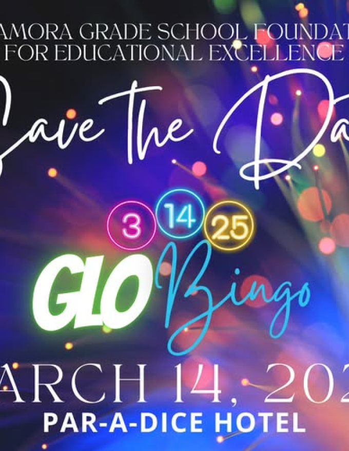 Flyer for MGS Glo Bingo