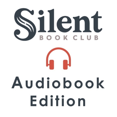 Silent Book Club Audiobook Edition with a set of headphones in the middle.