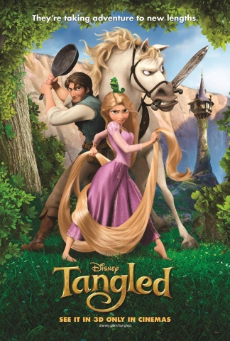 Movie poster for Disney's Tangled.