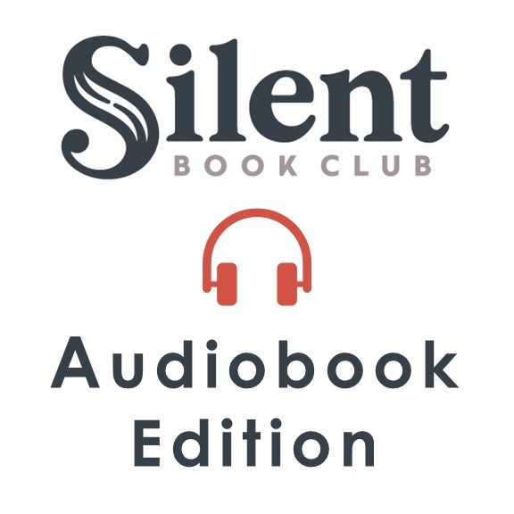 Silent Book Club Audiobook Edition with a set of headphones in the middle.